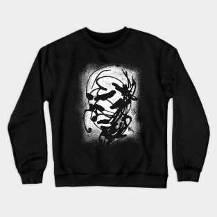 Samurai Vintage - minimal abstract ink Crewneck Sweatshirt